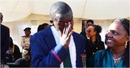 Pastor Dorcas Rigathi having a moment with a Dagoretti High School student.